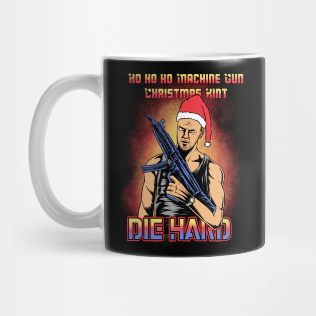 Die Hard Ho Ho Ho Machine Gun by thelazyshibaai